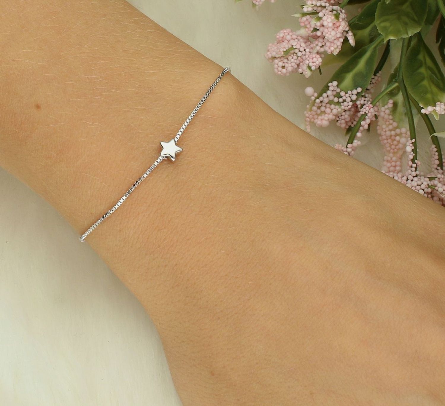 Bransoletka damska srebrna 925 z gwiazdką Armonica Nomination 241302 007.png